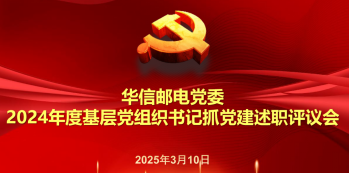 華信郵電黨委召開2024年度基層黨組織書記抓黨建述職評(píng)議會(huì)